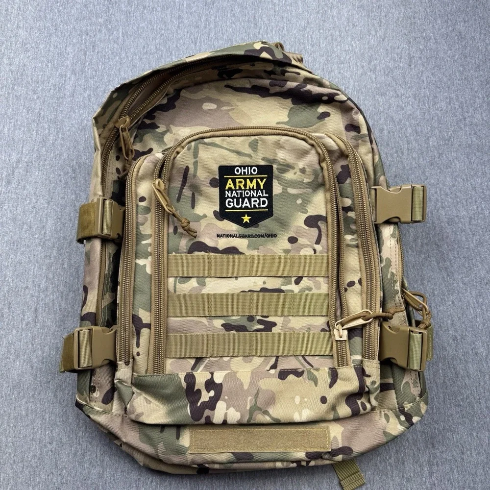 Ohio Army National Guard Camo Tactical Backpack MultiCam Military Gear Bag *READ
